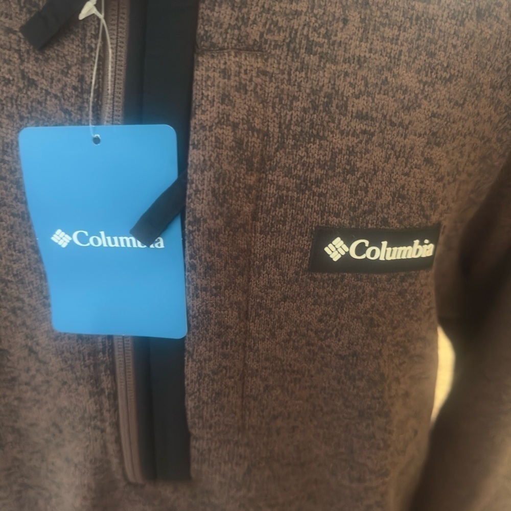 Men’s new size XXL brown Columbia half zip pullover pocket - Picture 4 of 9